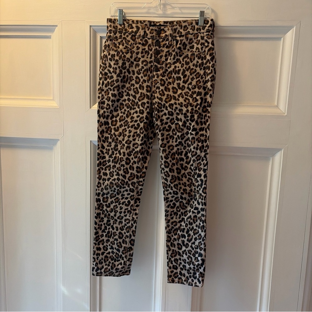 Veronica Beard Leopard Print Jeans - Brown & Black